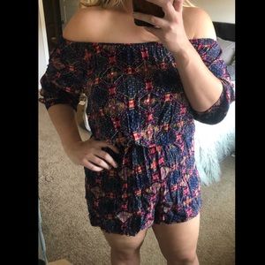 Colorful Embellished Romper